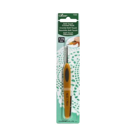 Гачок для в'язання Clover Soft Touch Steel Crochet Hook №1,75 мм (1020)