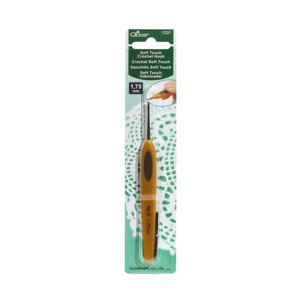 Гачок для в'язання Clover Soft Touch Steel Crochet Hook №1,75 мм (1020) Гачок для в'язання Clover Soft Touch Steel Crochet Hook №1,75 мм (1020)
