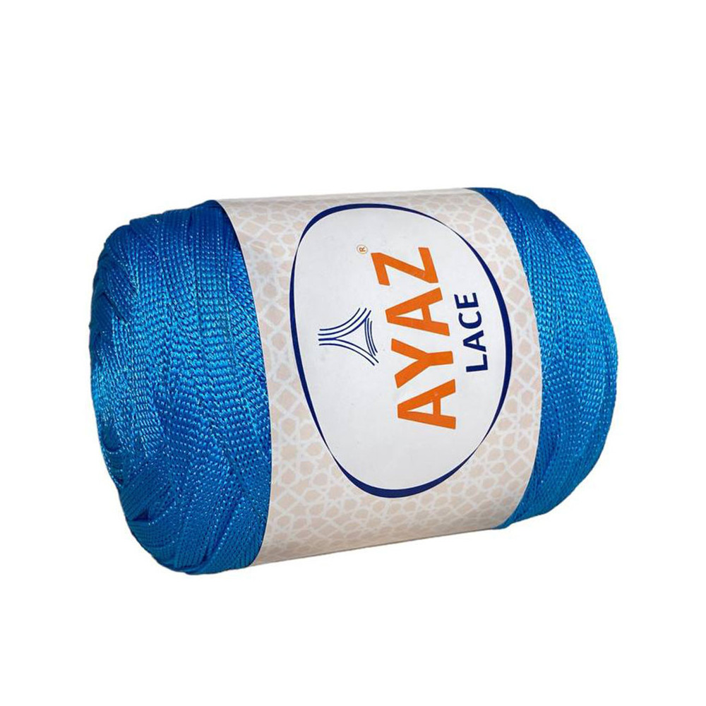 Пряжа стрічкова Lace Ayaz блакитний яскравий (1235) Пряжа стрічкова Lace Ayaz блакитний яскравий (1235)