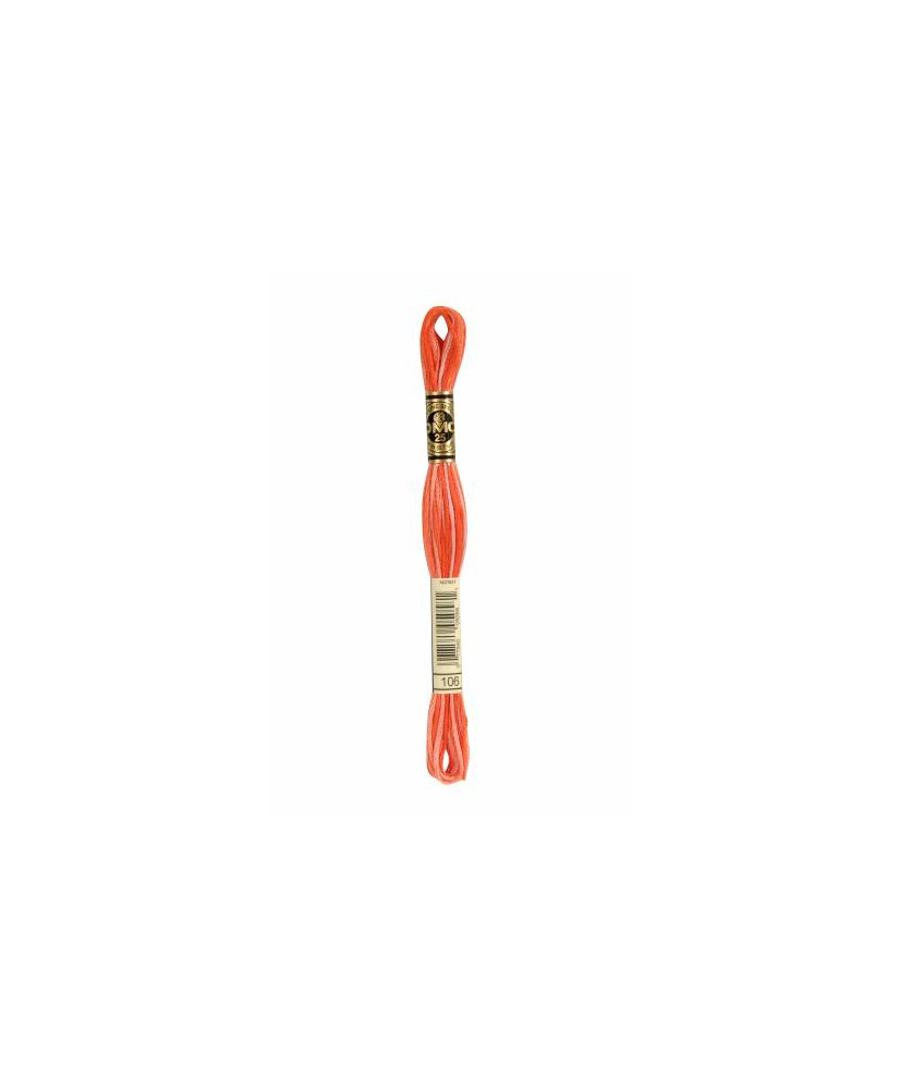 0106 floss DMC 106 Variegated Coral art.117 0106 floss DMC 106 Variegated Coral art.117