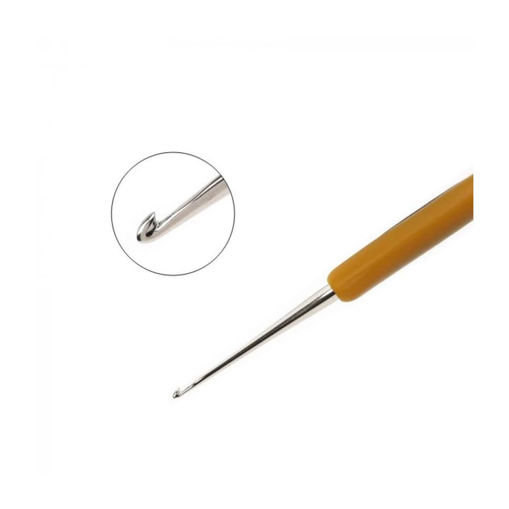 Гачок для в'язання Clover Soft Touch Steel Crochet Hook №1,25 мм (1022)