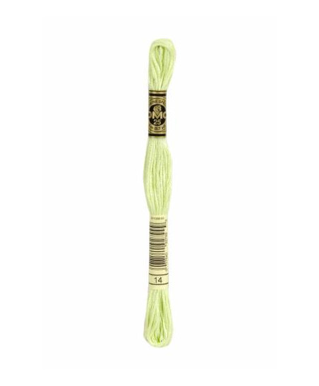 0014 floss DMC 14 Apple Green Pale art.117