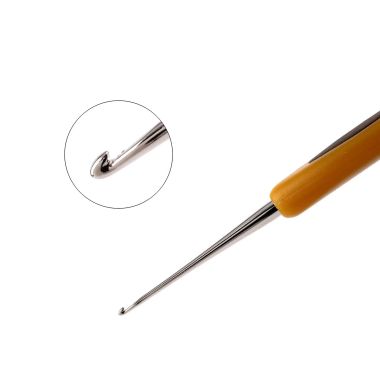 Гачок для в'язання Clover Soft Touch Steel Crochet Hook №1,0 мм (1023)