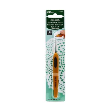 Гачок для в'язання Clover Soft Touch Steel Crochet Hook №1,0 мм (1023)