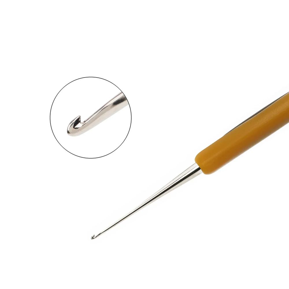 Крючок для вязания Clover Soft Touch Steel Crochet Hook №0,9 мм (1024)