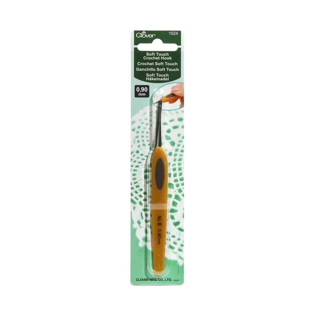 Гачок для в'язання Clover Soft Touch Steel Crochet Hook №0,9 мм (1024) Гачок для в'язання Clover Soft Touch Steel Crochet Hook №0,9 мм (1024)
