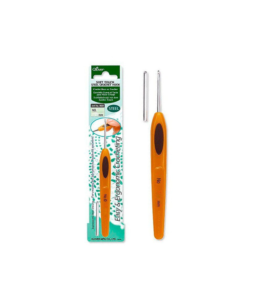 Crochet hook Clover Soft Touch Steel Crochet Hook №0.75 mm (1025) Crochet hook Clover Soft Touch Steel Crochet Hook №0.75 mm (1025)