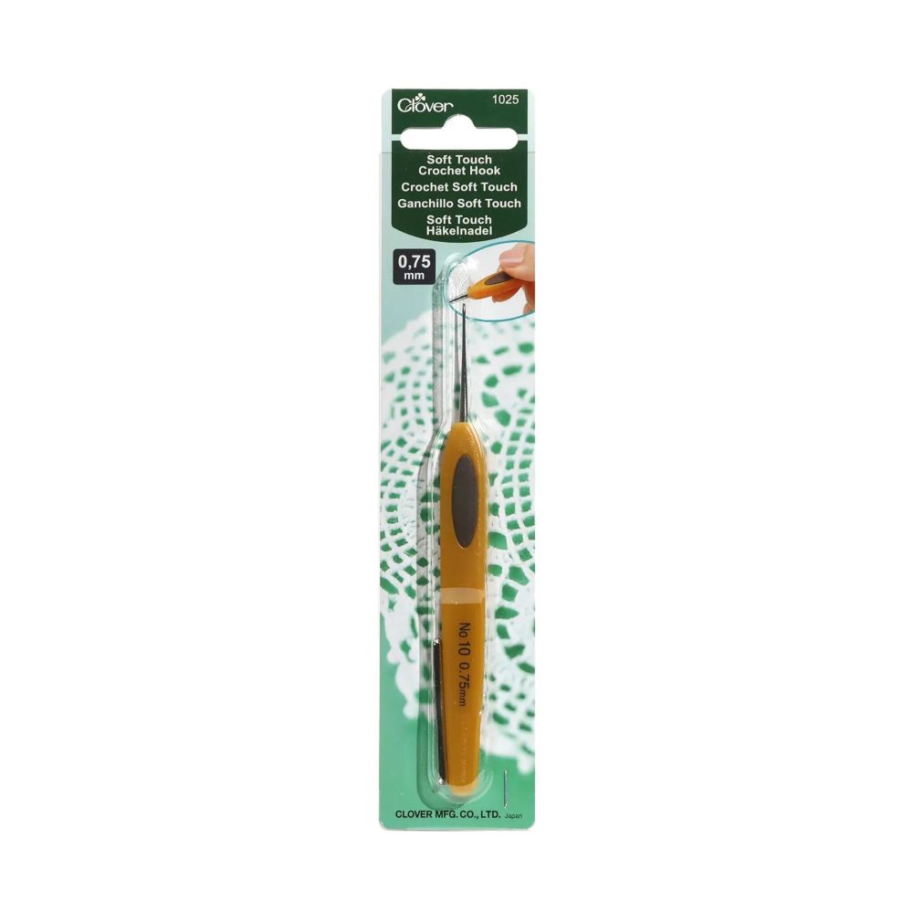 Гачок для в'язання Clover Soft Touch Steel Crochet Hook №0,75 мм (1025) Гачок для в'язання Clover Soft Touch Steel Crochet Hook №0,75 мм (1025)