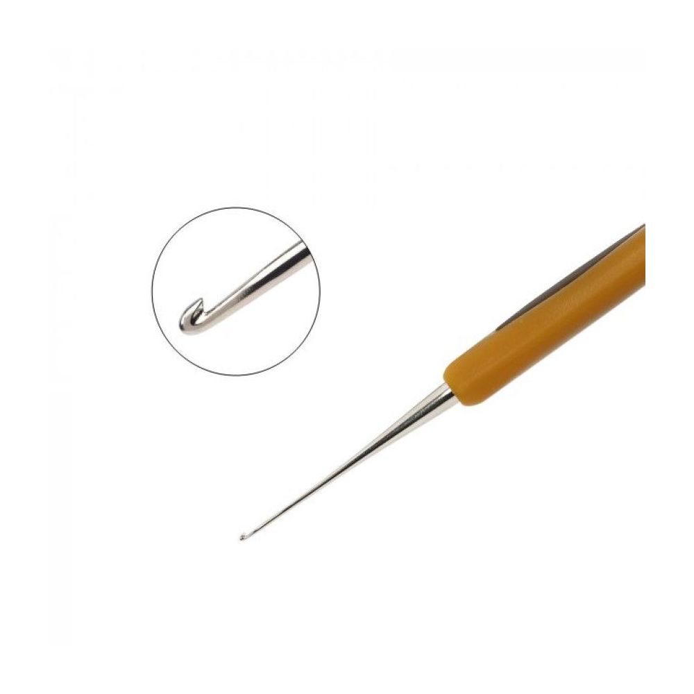 Гачок для в'язання Clover Soft Touch Steel Crochet Hook №0,6 мм (1026)