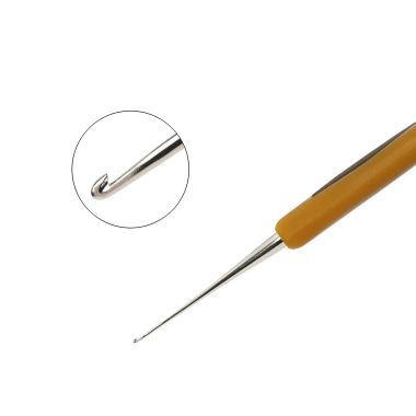 Гачок для в'язання Clover Soft Touch Steel Crochet Hook №0,5 мм (1027)