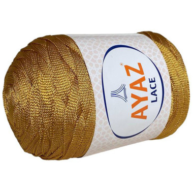 Пряжа стрічкова Lace Ayaz гірчиця (1111)