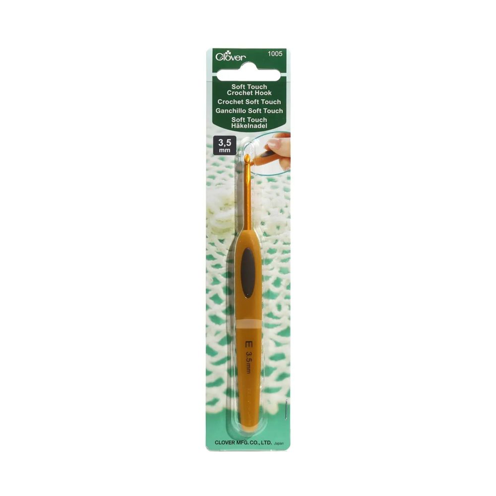 Крючок для вязания Clover Soft Touch Crochet Hook №3,5 мм (1005)