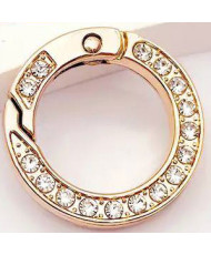 Rhinestone lobster ring 2.5*1.7 cm, gold