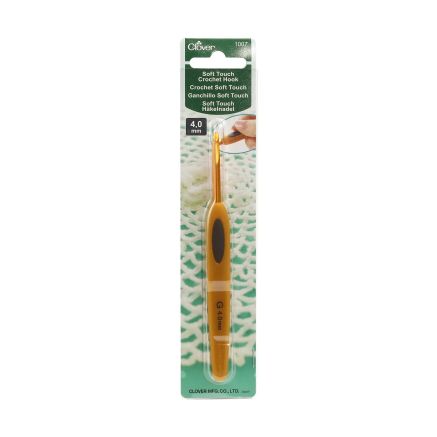 Крючок для вязания Clover Soft Touch Crochet Hook №4,0 мм (1007)