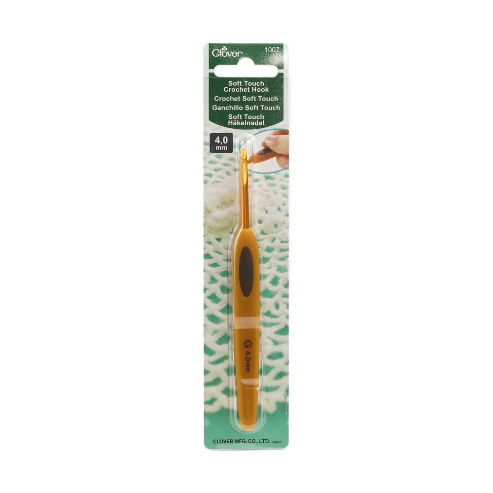Крючок для вязания Clover Soft Touch Crochet Hook №4,0 мм (1007) Крючок для вязания Clover Soft Touch Crochet Hook №4,0 мм (1007)