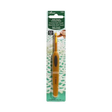 Крючок для вязания Clover Soft Touch Crochet Hook №5,5 мм (1009)