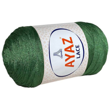 Пряжа ленточная Lace Ayaz зеленый (7574)