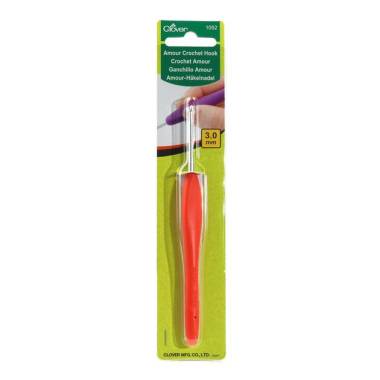 Крючок для вязания Clover Amour Crochet Hook №3 мм (1052)