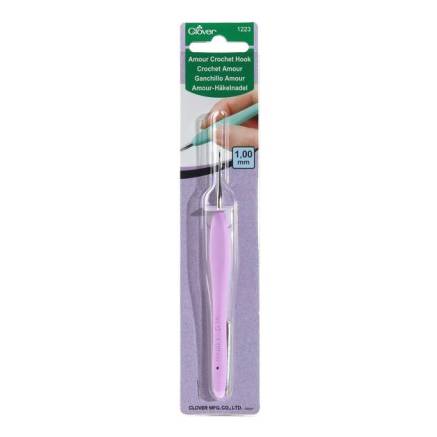 Гачок для в'язання Clover Amour Crochet Hook №1,0 мм (1223)