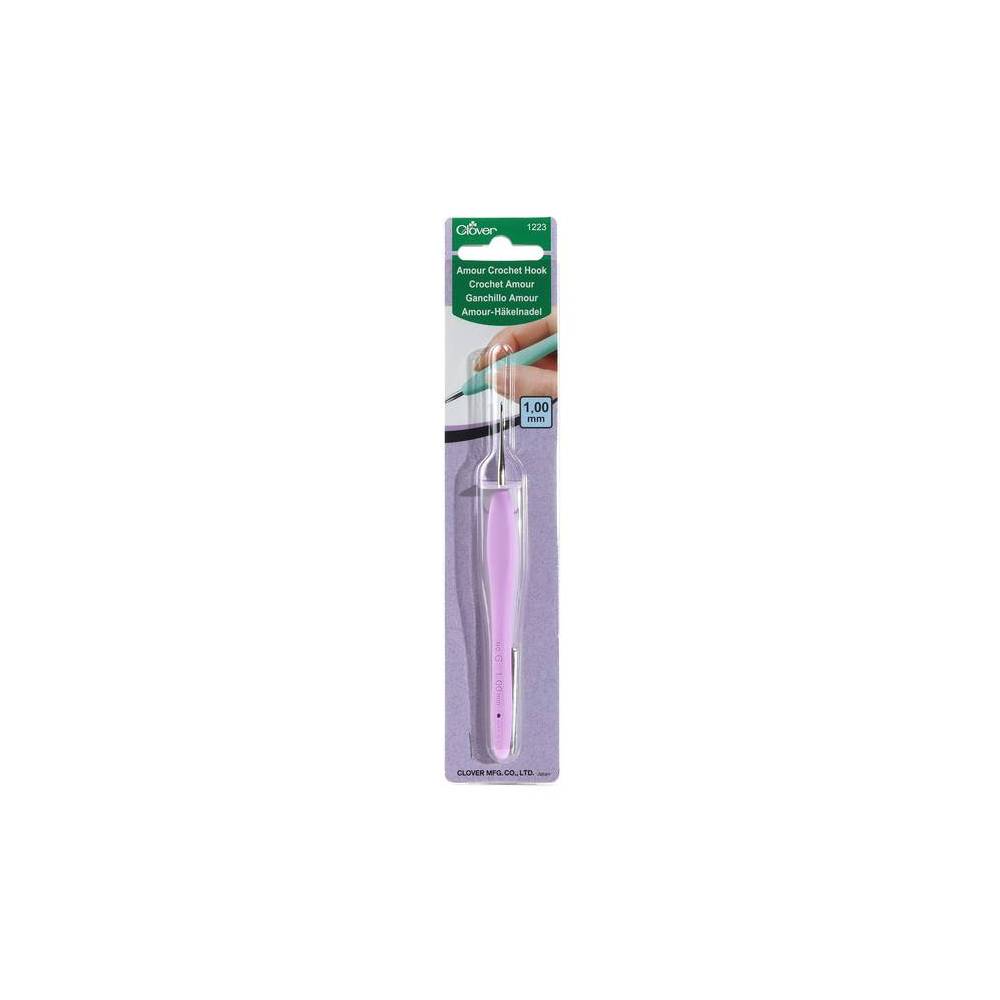 Гачок для в'язання Clover Amour Crochet Hook №1,0 мм (1223)