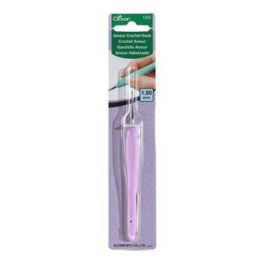 Гачок для в'язання Clover Amour Crochet Hook №1,0 мм (1223)