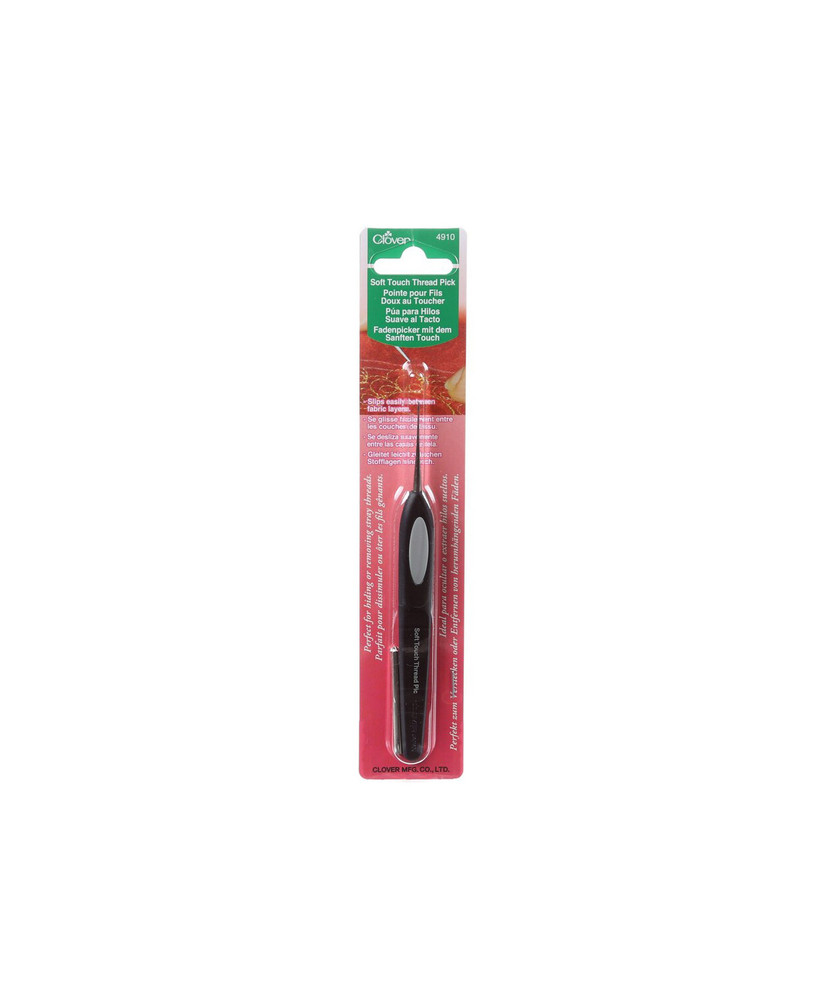 Hook for thin thread 0.4 mm - Soft Touch - Clover 4910 Hook for thin thread 0.4 mm - Soft Touch - Clover 4910