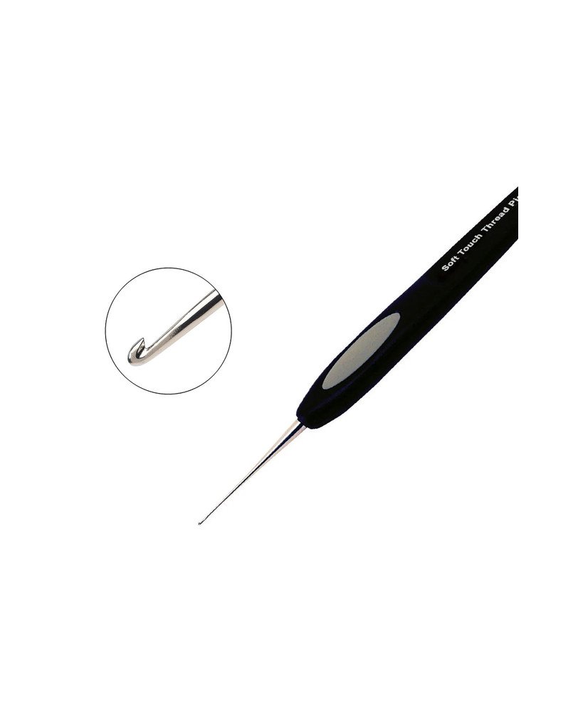 Hook for thin thread 0.4 mm - Soft Touch - Clover 4910