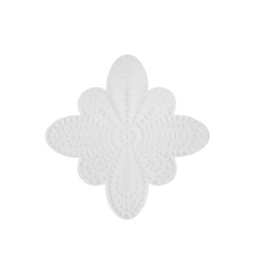 Canvas plastic, butterfly 11 cm, white (KR044)