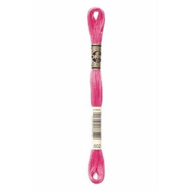 0602 floss DMC 602 Medium Cranberry art.117