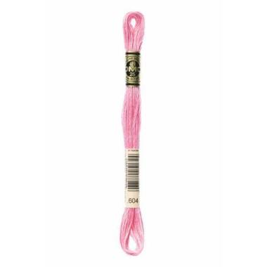 0604 floss DMC 604 Light Cranberry art.117