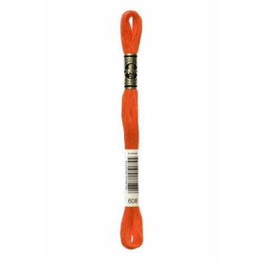 0608 мулине DMC 608 Bright Orange арт.117