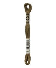 0611 floss DMC 611 Drab Brown art.117
