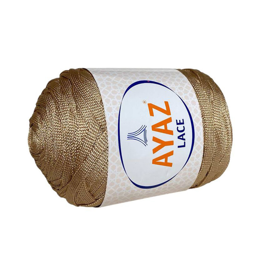 Пряжа ленточная Lace Ayaz песочный (1219) Пряжа ленточная Lace Ayaz песочный (1219)