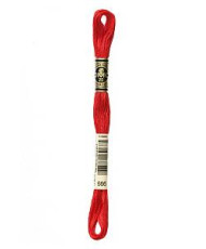 0666 floss DMC 666 Bright Red art.117