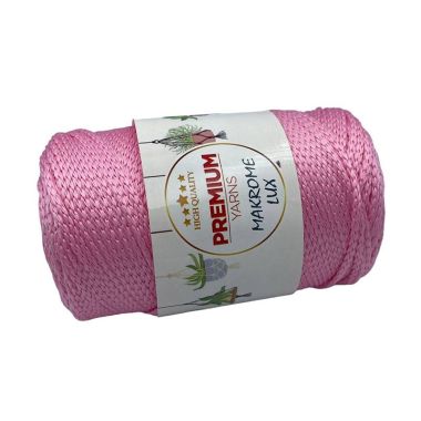 Поліпропіленовий шнур Macrame Lux, рожевий (816)