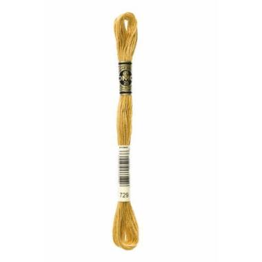 0729 floss DMC 729 Medium Old Gold art.117