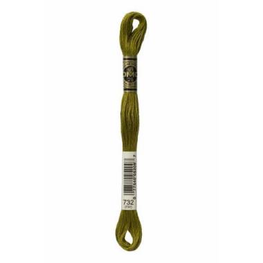 0732 мулине DMC 732 Olive Green арт.117