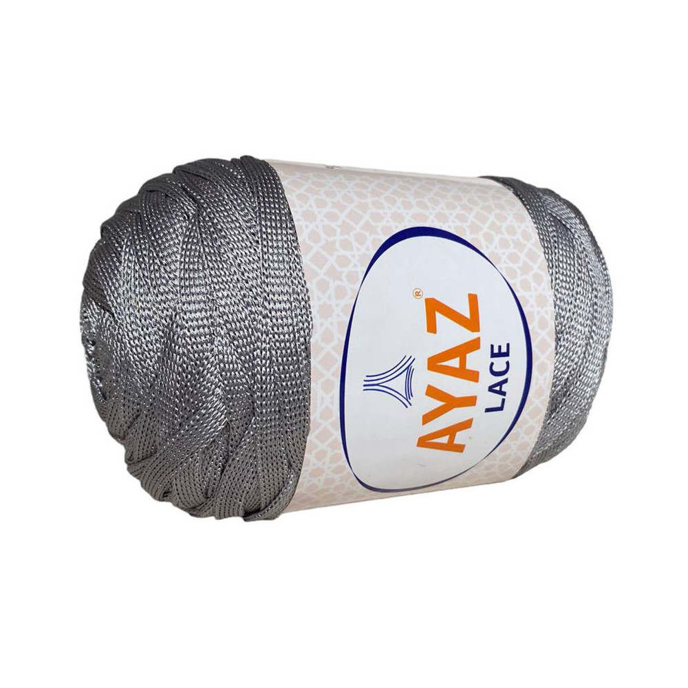 Ribbon yarn Lace Ayaz silver (1195) Ribbon yarn Lace Ayaz silver (1195)