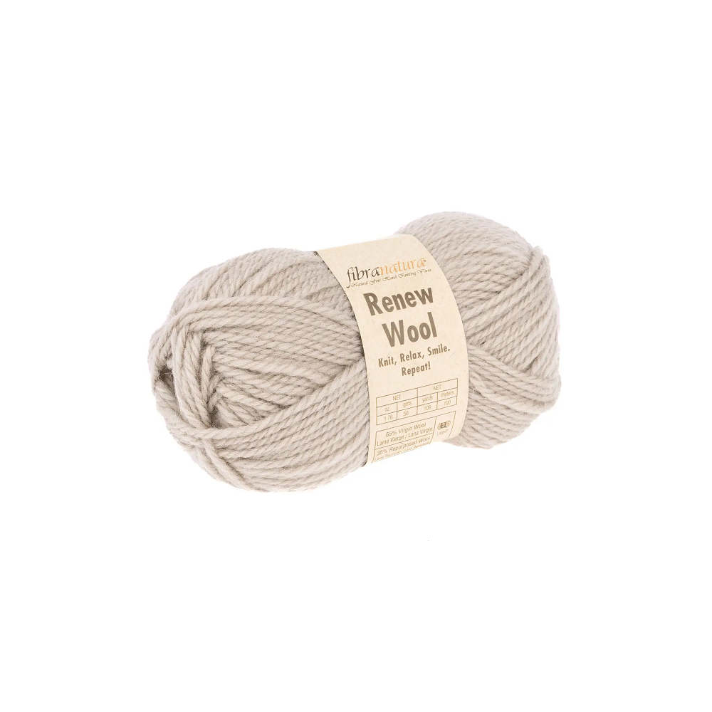 Пряжа Renew Wool Fibranatura, бежевый (101) Пряжа Renew Wool Fibranatura, бежевый (101)