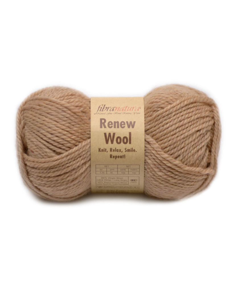 Renew Wool Fibranatura yarn, beige (101) Renew Wool Fibranatura yarn, beige (101)