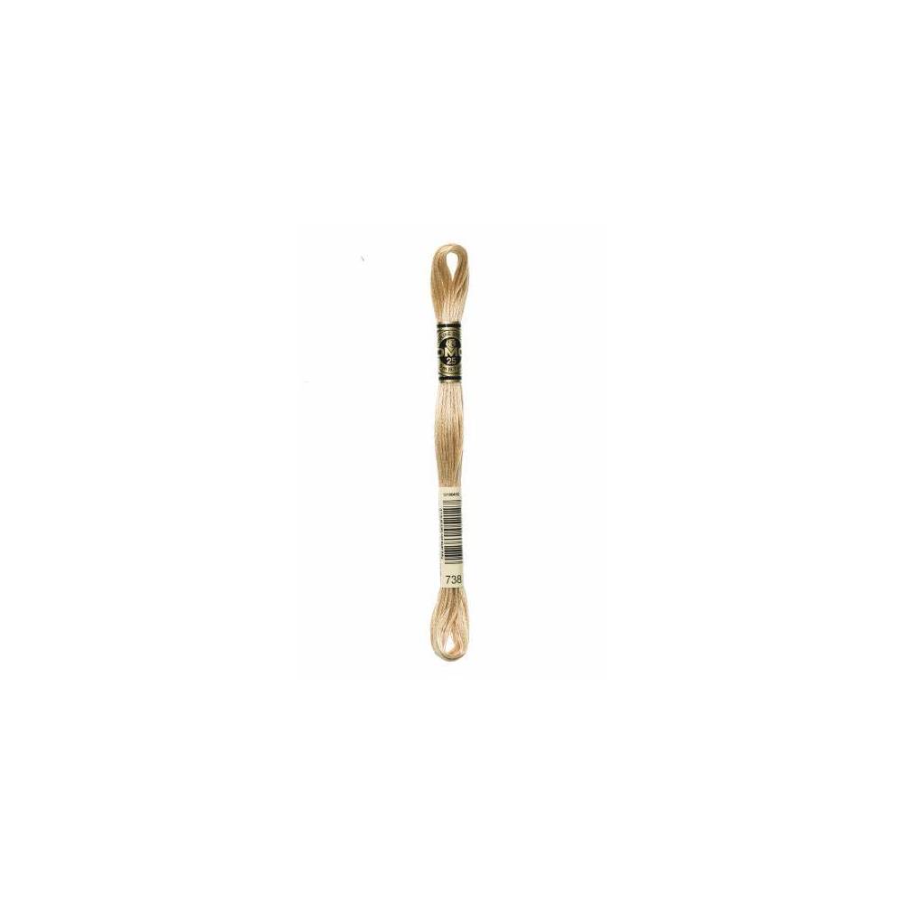 0738 мулине DMC 738 Very Light Tan арт.117 0738 мулине DMC 738 Very Light Tan арт.117