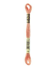 0758 floss DMC 758 Very Light Terra Cotta art.117