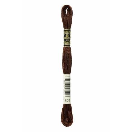 898 мулине DMC 898 Very Dark Coffee Brown арт.117