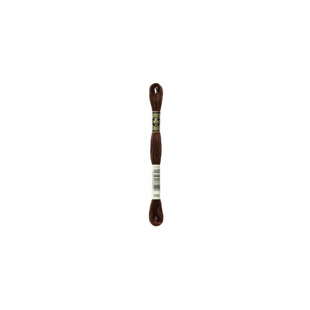 898 мулине DMC 898 Very Dark Coffee Brown арт.117 898 мулине DMC 898 Very Dark Coffee Brown арт.117