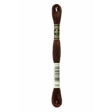 898 мулине DMC 898 Very Dark Coffee Brown арт.117