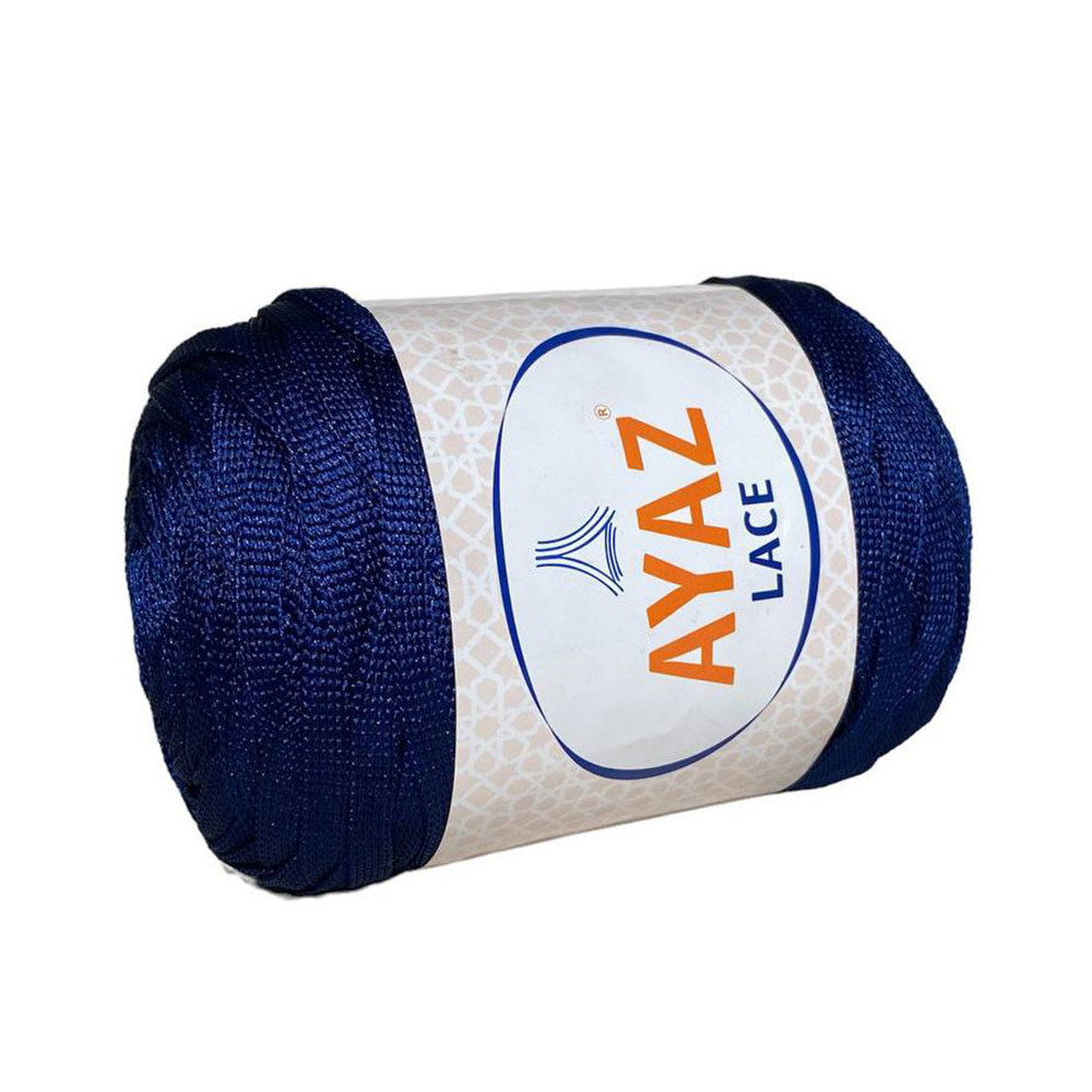 Пряжа стрічкова Lace Ayaz темно-синій (1148) Пряжа стрічкова Lace Ayaz темно-синій (1148)