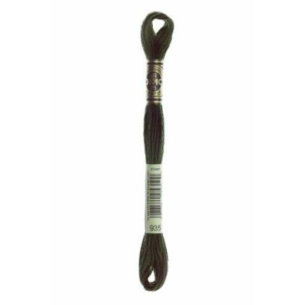 0935 floss DMC 935 Dark Avocado Green art.117