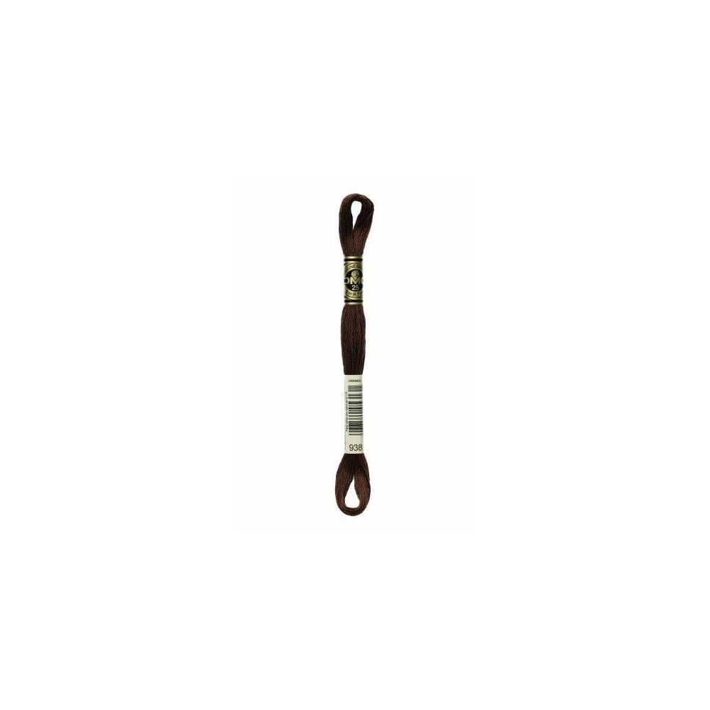 0938 муліне DMC 938 Ultra Dark Coffee Brown арт.117 0938 муліне DMC 938 Ultra Dark Coffee Brown арт.117