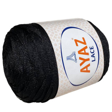 Ribbon yarn Lace Ayaz black (1217)