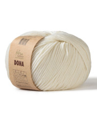 Merino wool yarn DONA Fibranatura - milky (106-01)